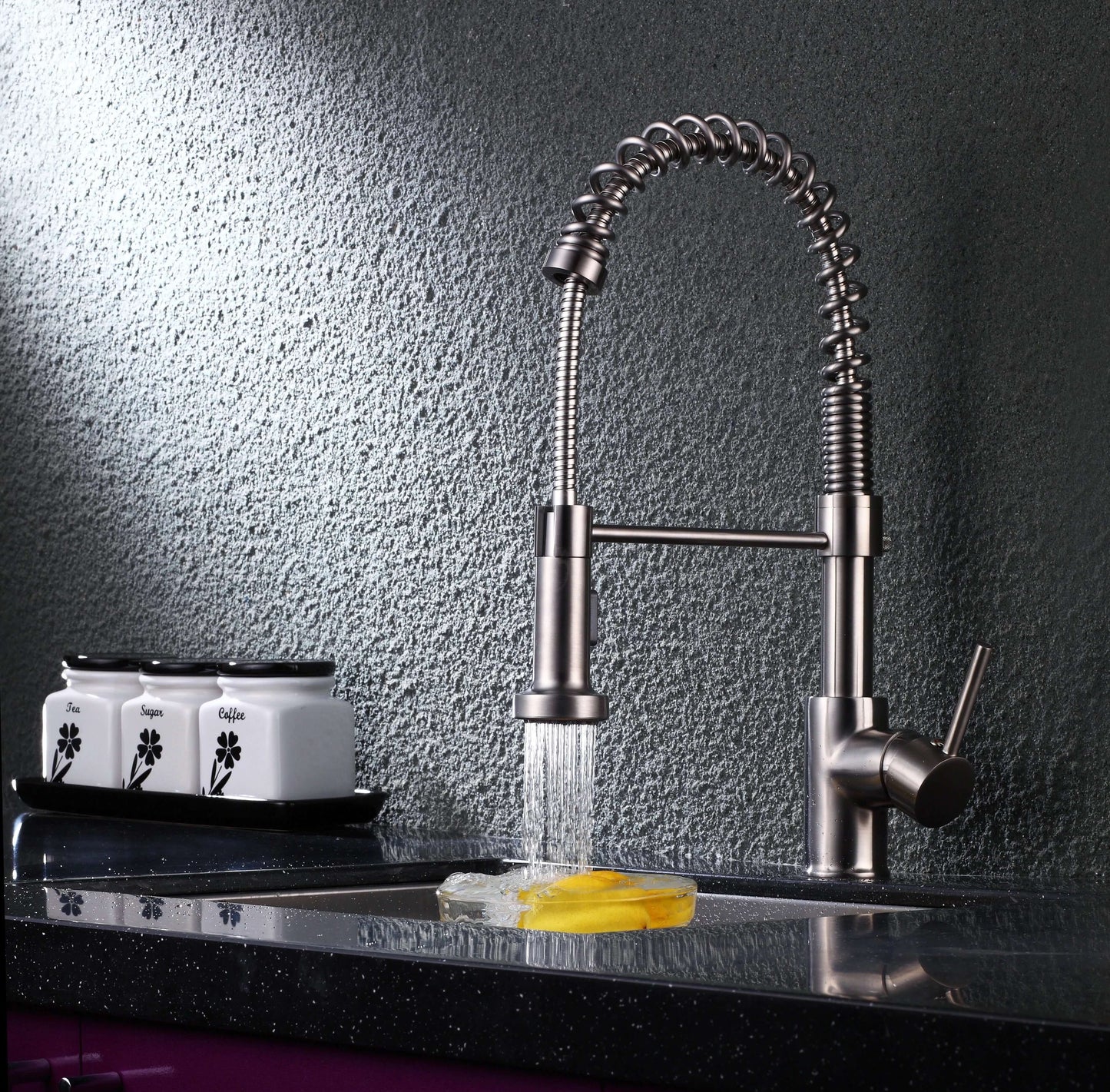 6pcs Box - Pulldown Kitchen Faucet - BRÜDERMAIM Döretz - Chrome - Lead Free Brass - cUPC Certified - Ceramic Cartridge