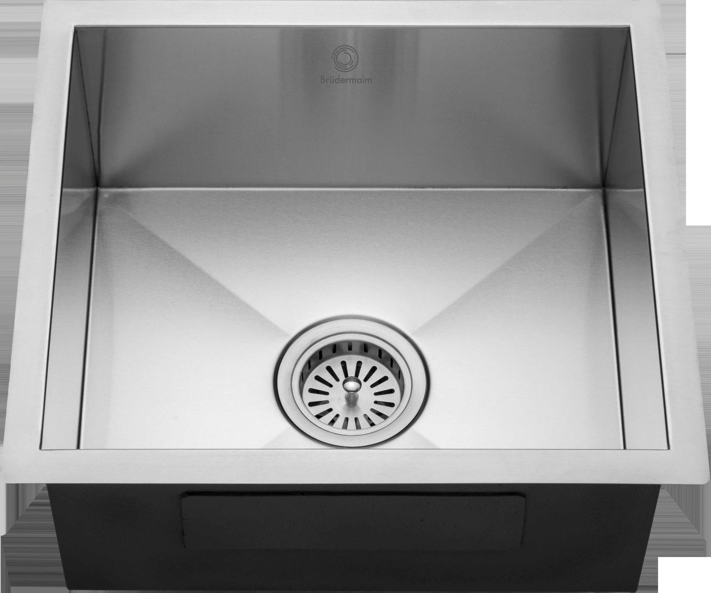 6pcs Combo  - Kitchen Sink - Stainless Steel - BRUDERMAIM 18x16x8 Inch 16 gauge Handcrafted T304 Stainless Steel Undermount Kitchen Sink Zero Radius Single Bowl