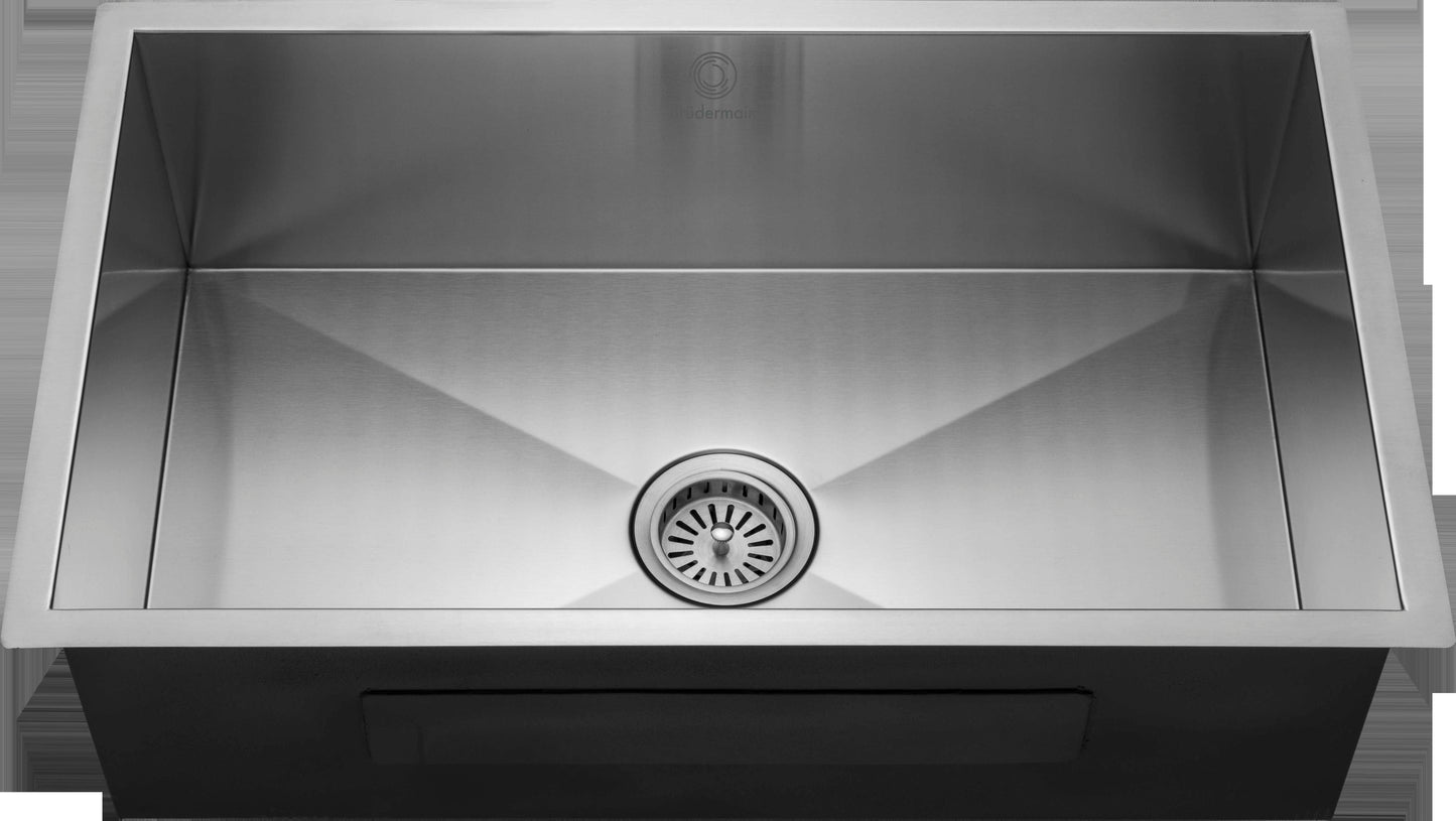6pcs combo - Kitchen Sink - Stainless Steel - BRUDERMAIM 30x18x9 Inch 16 gauge Handcrafted T304 Stainless Steel Undermount Kitchen Sink Zero Radius Single Bowl