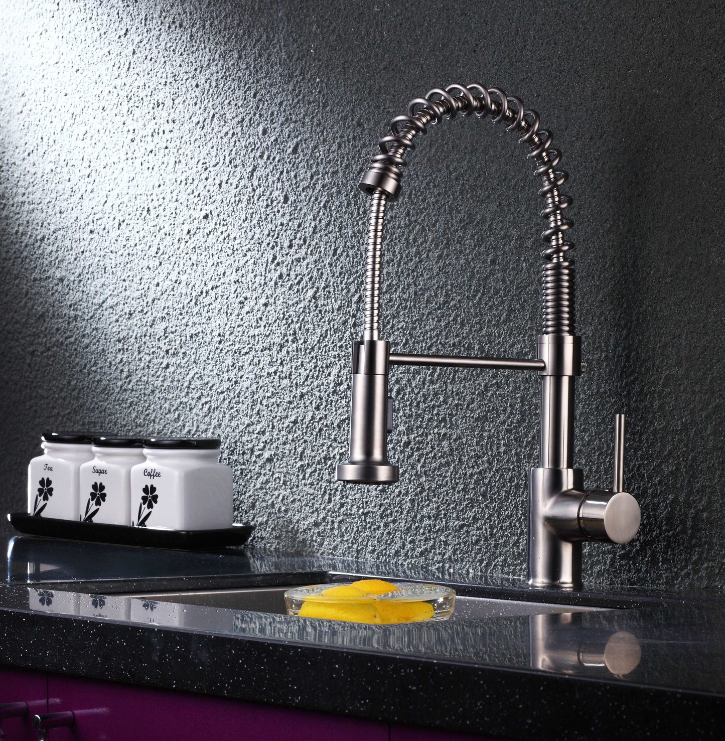 6pcs Box - Pulldown Kitchen Faucet - BRÜDERMAIM Döretz - Chrome - Lead Free Brass - cUPC Certified - Ceramic Cartridge