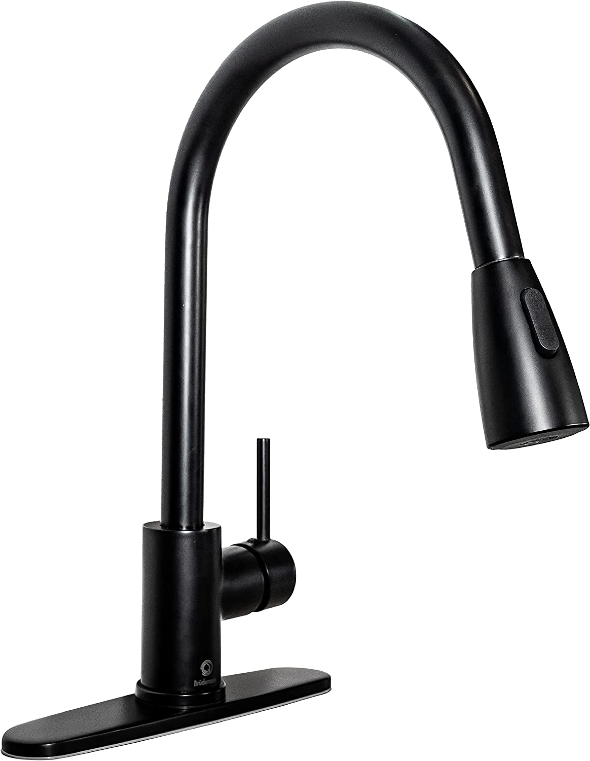 6pcs Box - Pulldown Kitchen Faucet - BRÜDERMAIM Dahsnü - Matte Black - Lead Free Brass - cUPC Certified - Ceramic Cartridge.