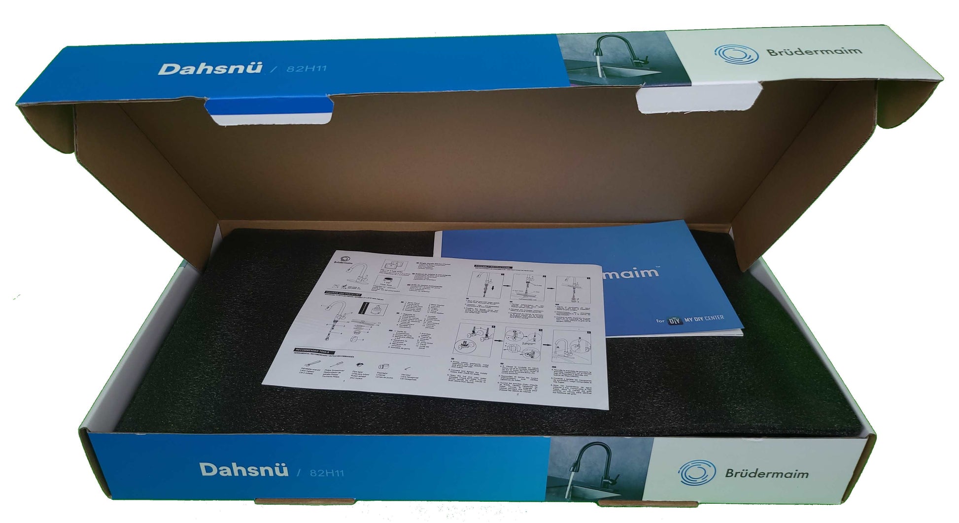 6pcs Box - Pulldown Kitchen Faucet - BRÜDERMAIM Dahsnü  - Black ORB - Lead Free Brass - cUPC Certified - Ceramic Cartridge