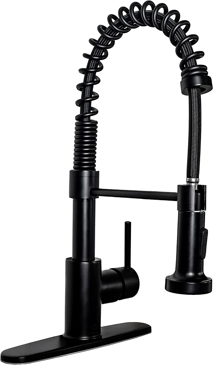 6pcs Box - Pulldown Kitchen Faucet - BRÜDERMAIM Döretz - Matte Black - Lead Free Brass - cUPC Certified - Ceramic Cartridge.