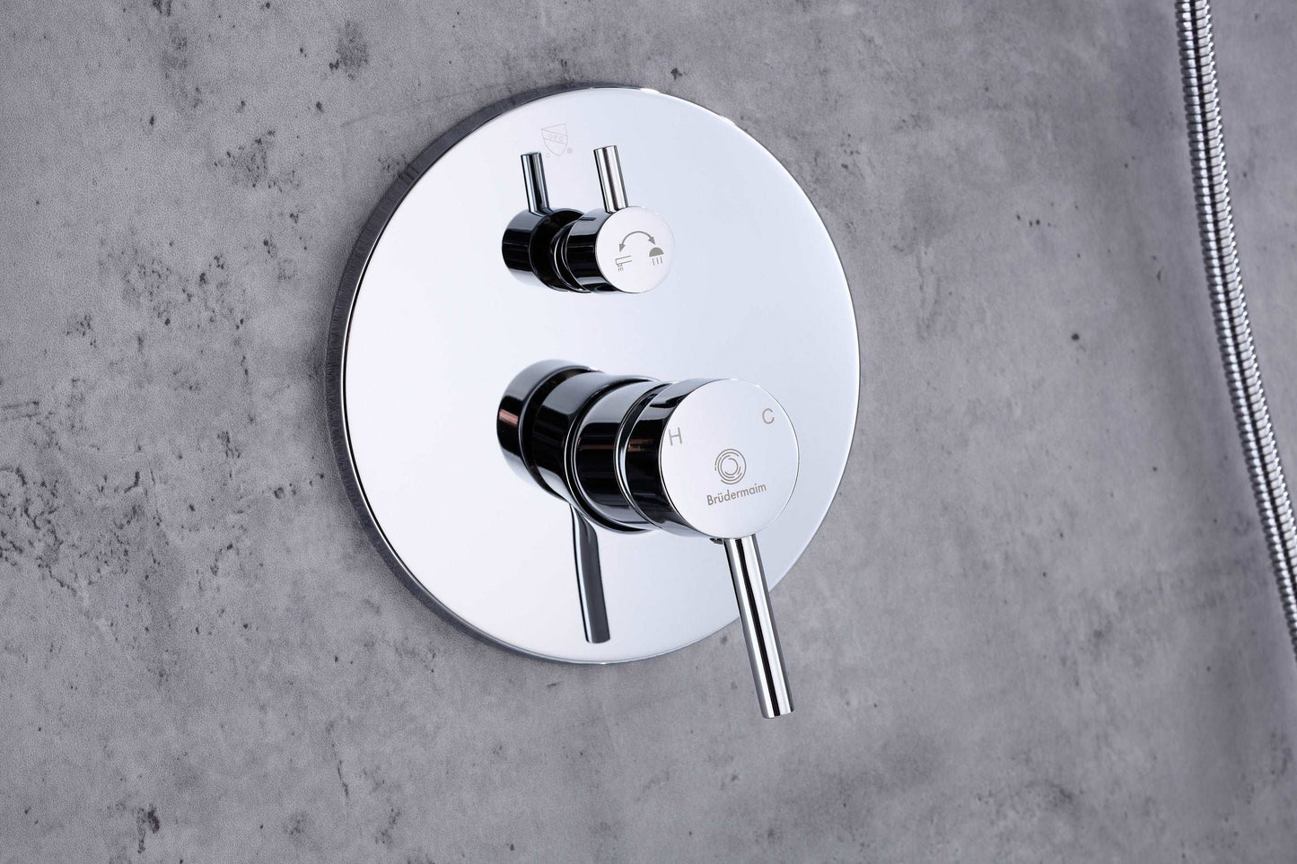 6pcs Box - Single Handle Pressure Balance Shower System - BRÜDERMAIM Spülung- Chrome - Lead Free Brass - cUPC Certified - Ceramic Cartridge