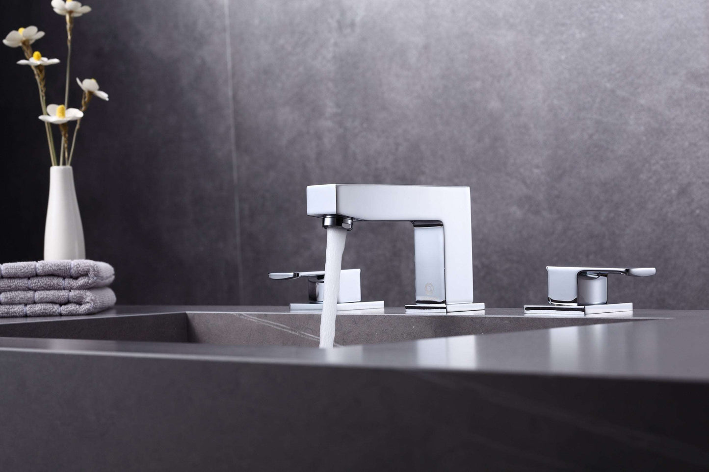 8pcs Box - Three Holes Vessel Lavatory Faucet - BRÜDERMAIM Sëgen- Chrome- Lead Free Brass - WaterSense and cUPC Certified - Ceramic Cartridge