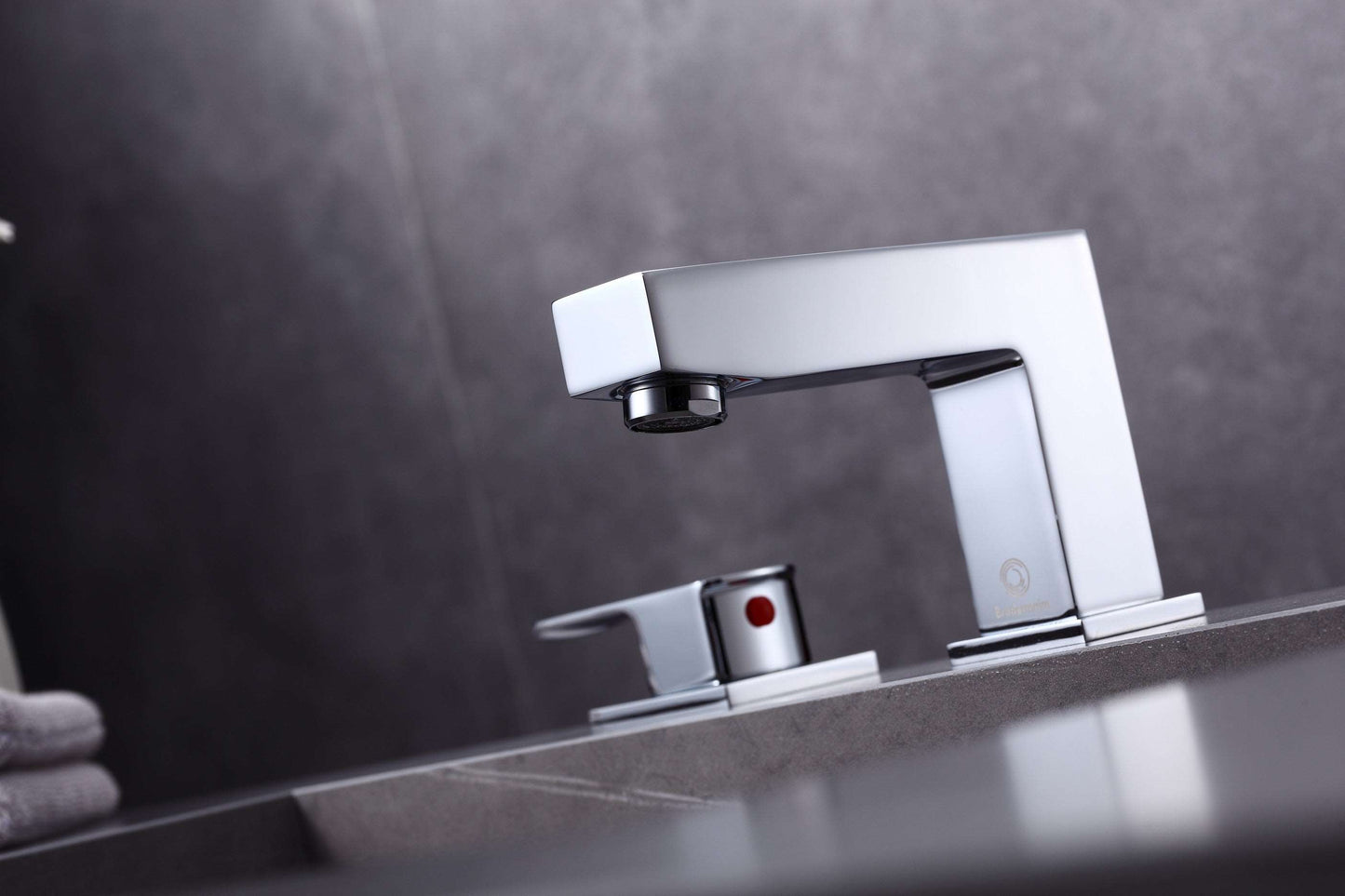 8pcs Box - Three Holes Vessel Lavatory Faucet - BRÜDERMAIM Sëgen- Chrome- Lead Free Brass - WaterSense and cUPC Certified - Ceramic Cartridge