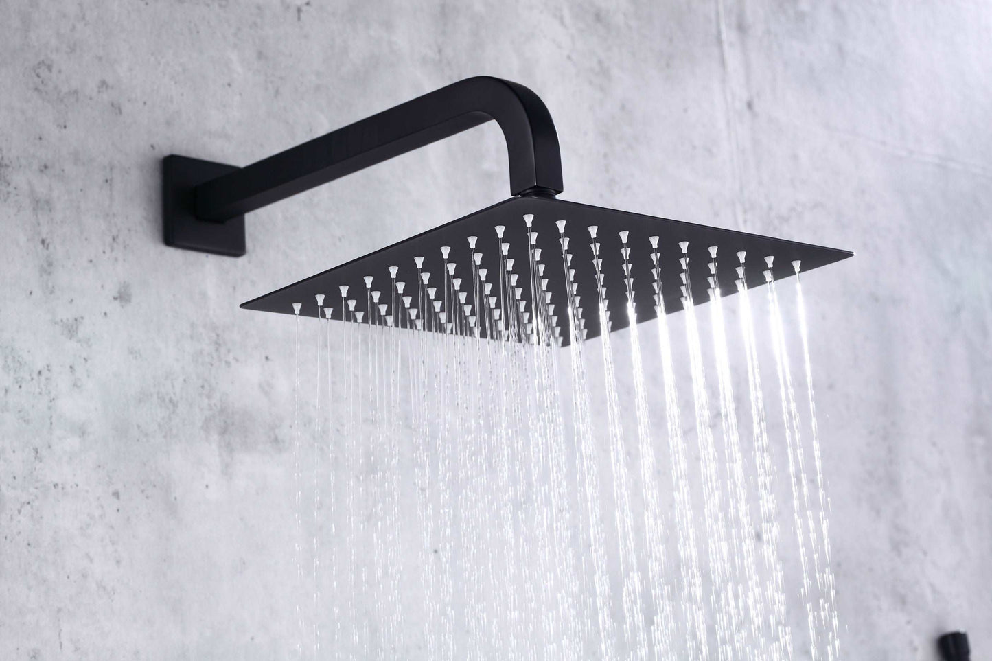 6pcs Box - Single Handle Pressure Balance Shower System - BRÜDERMAIM Rëgen- Matte Black - Lead Free Brass - cUPC Certified - Ceramic Cartridge