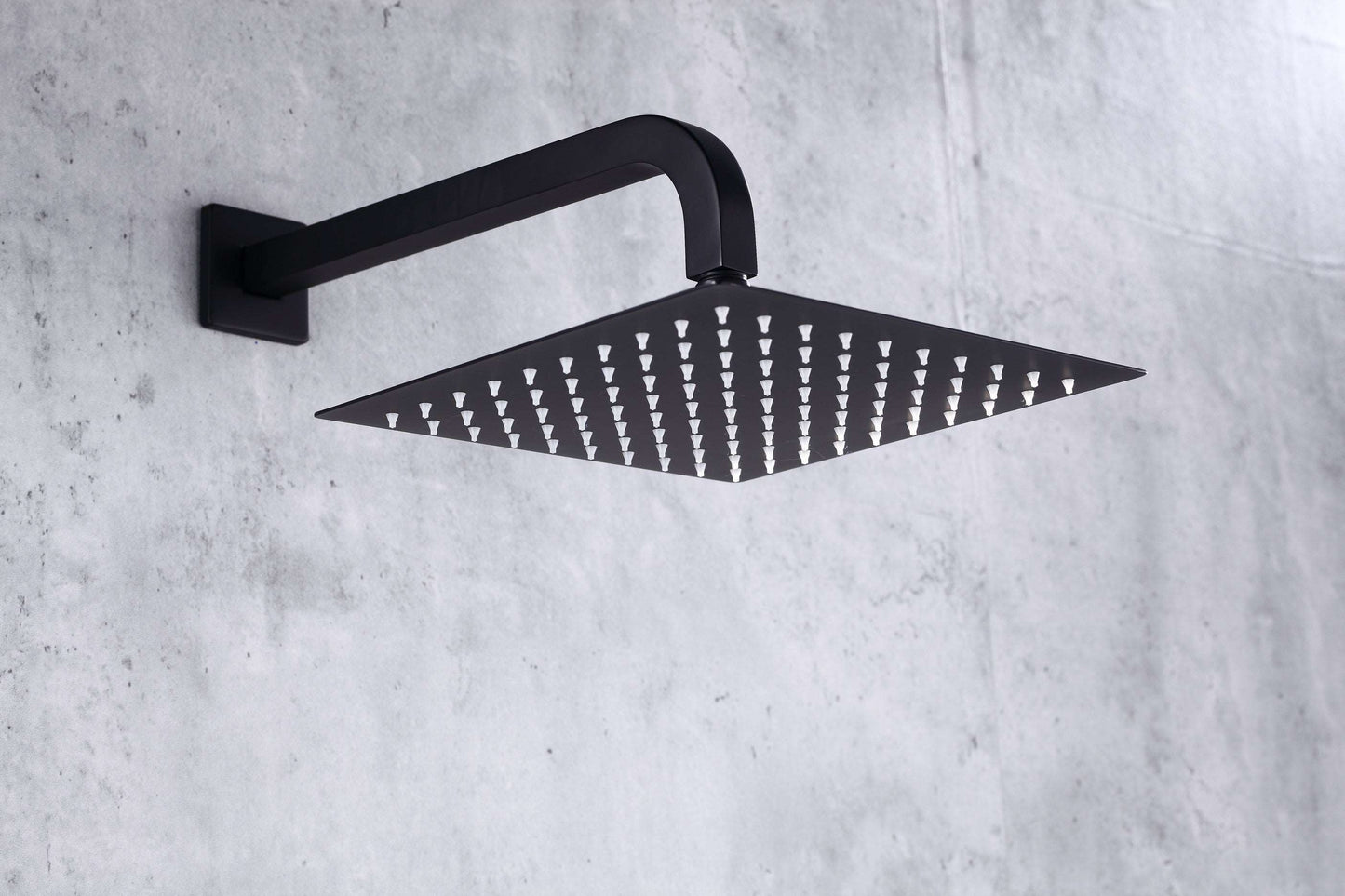 6pcs Box - Single Handle Pressure Balance Shower System - BRÜDERMAIM Rëgen- Matte Black - Lead Free Brass - cUPC Certified - Ceramic Cartridge