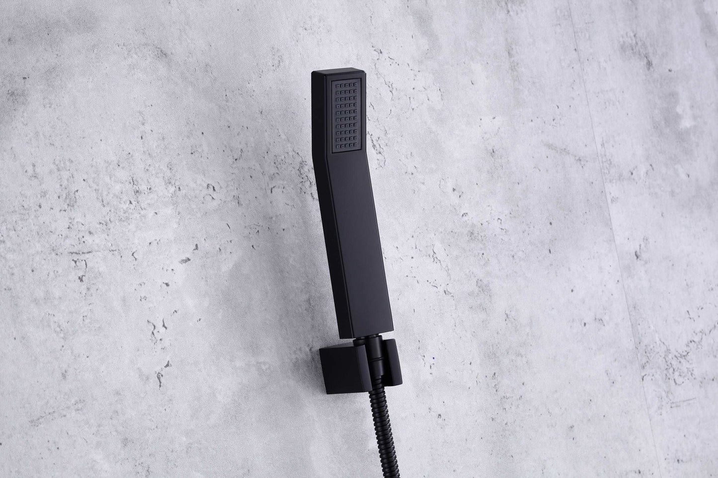 6pcs Box - Single Handle Pressure Balance Shower System - BRÜDERMAIM Rëgen- Matte Black - Lead Free Brass - cUPC Certified - Ceramic Cartridge