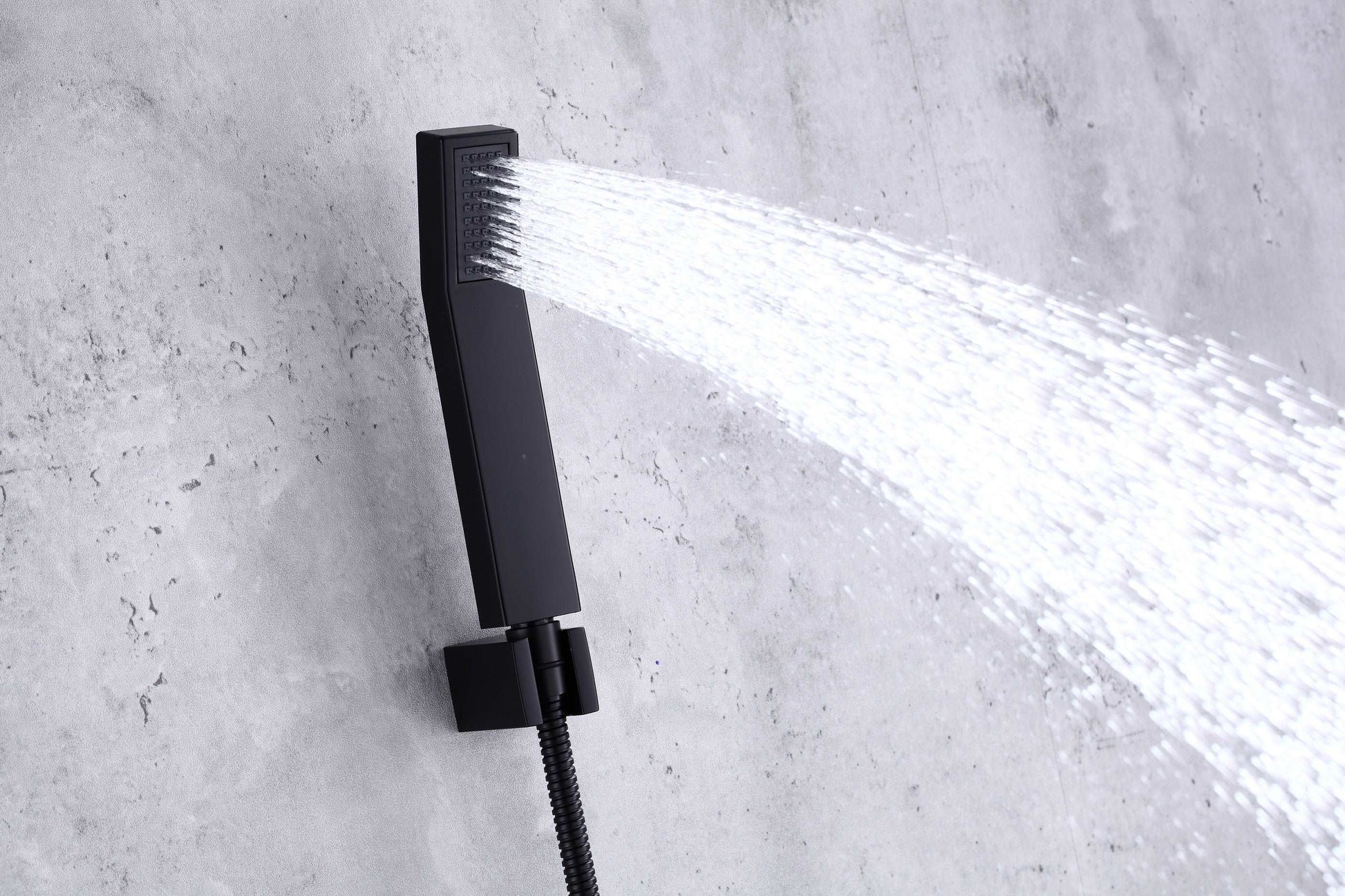 6pcs Box - Single Handle Pressure Balance Shower System - BRÜDERMAIM Rëgen- Matte Black - Lead Free Brass - cUPC Certified - Ceramic Cartridge