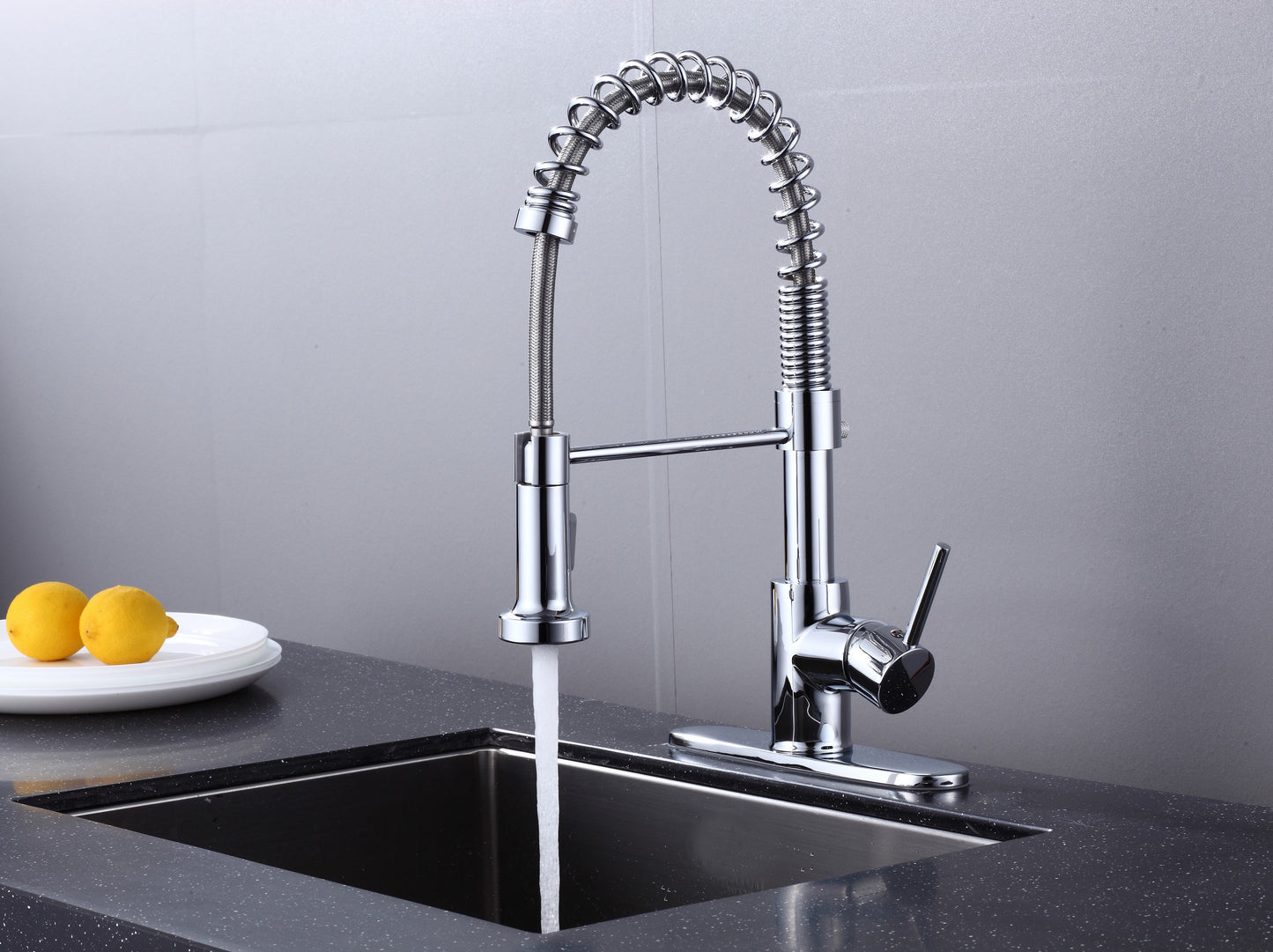 6pcs Box - Pulldown Kitchen Faucet - BRÜDERMAIM Döretz - Chrome - Lead Free Brass - cUPC Certified - Ceramic Cartridge.