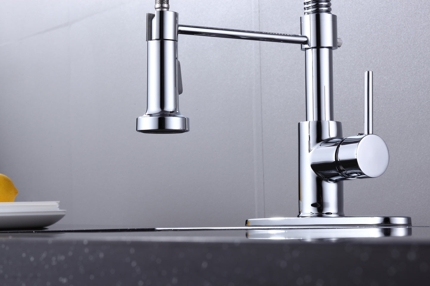 6pcs Box - Pulldown Kitchen Faucet - BRÜDERMAIM Döretz - Chrome - Lead Free Brass - cUPC Certified - Ceramic Cartridge.