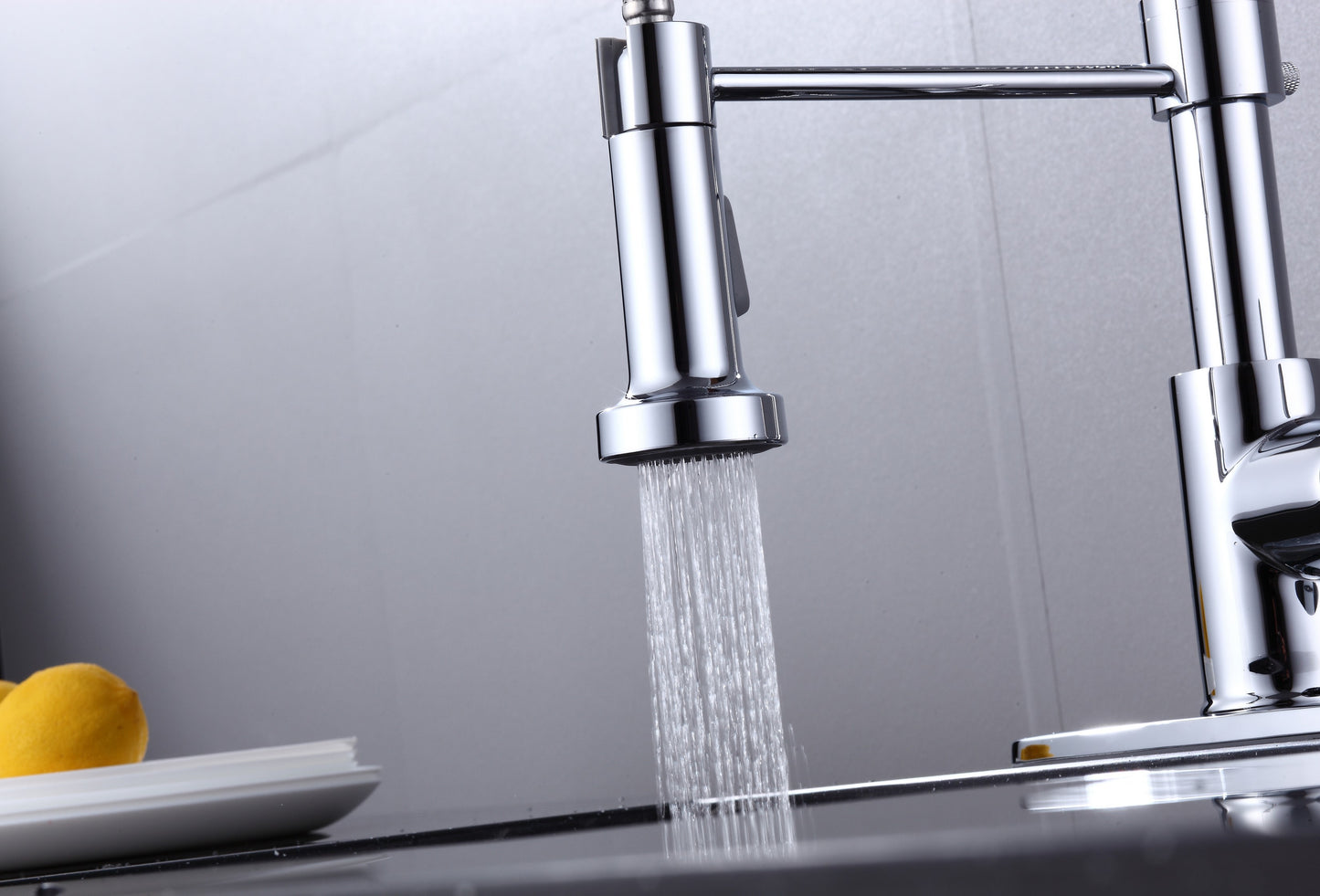 6pcs Box - Pulldown Kitchen Faucet - BRÜDERMAIM Döretz - Chrome - Lead Free Brass - cUPC Certified - Ceramic Cartridge.