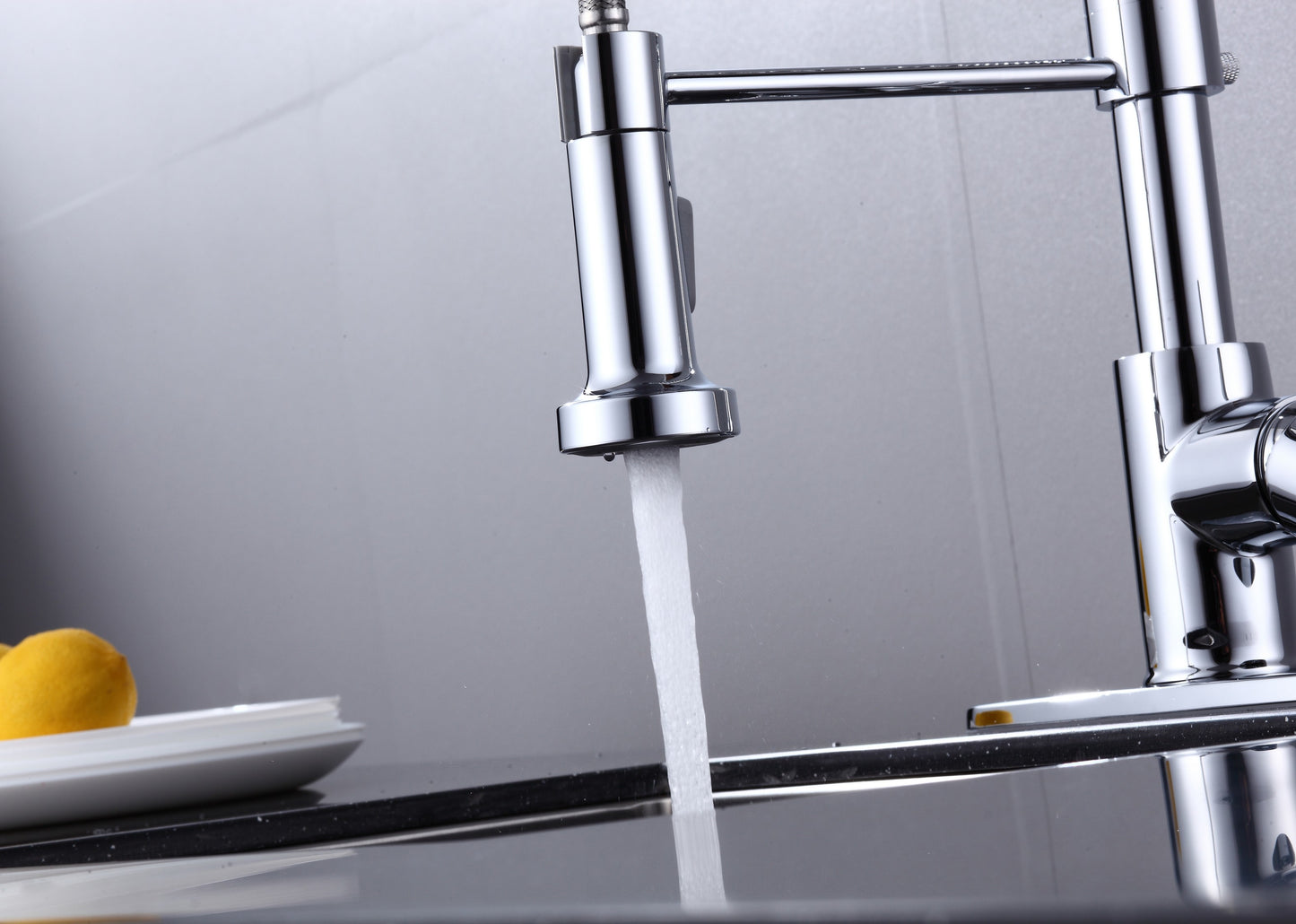 6pcs Box - Pulldown Kitchen Faucet - BRÜDERMAIM Döretz - Chrome - Lead Free Brass - cUPC Certified - Ceramic Cartridge.