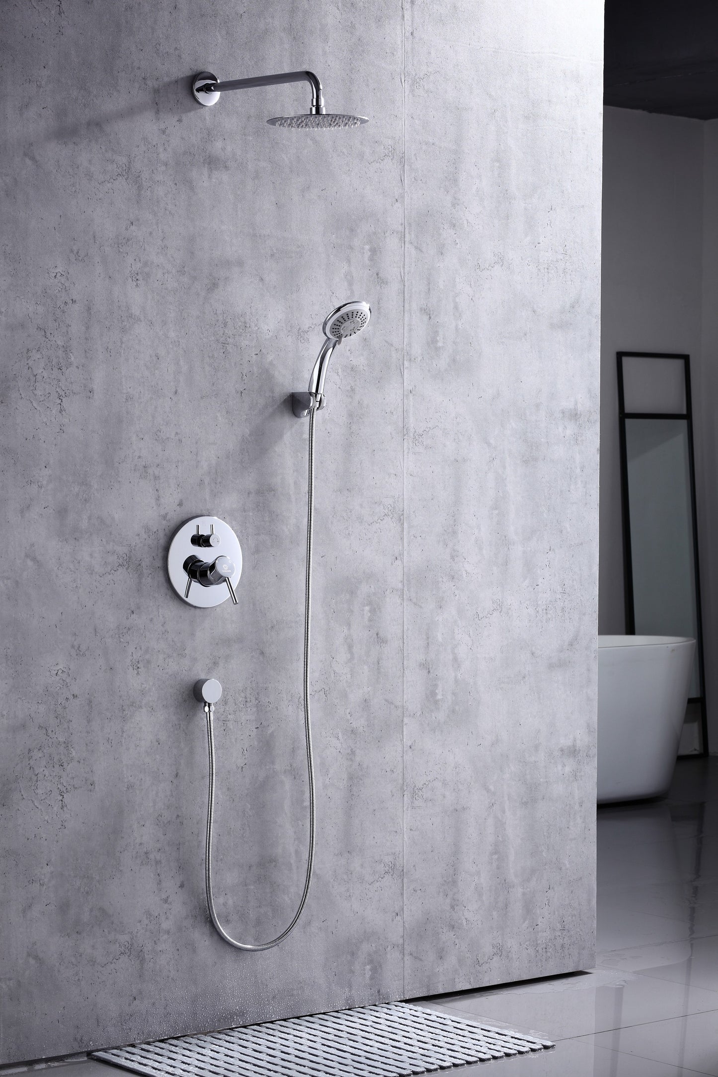Chrome Bathroom Bundle (6pcs shower systems + 8pcs lavatory faucets).