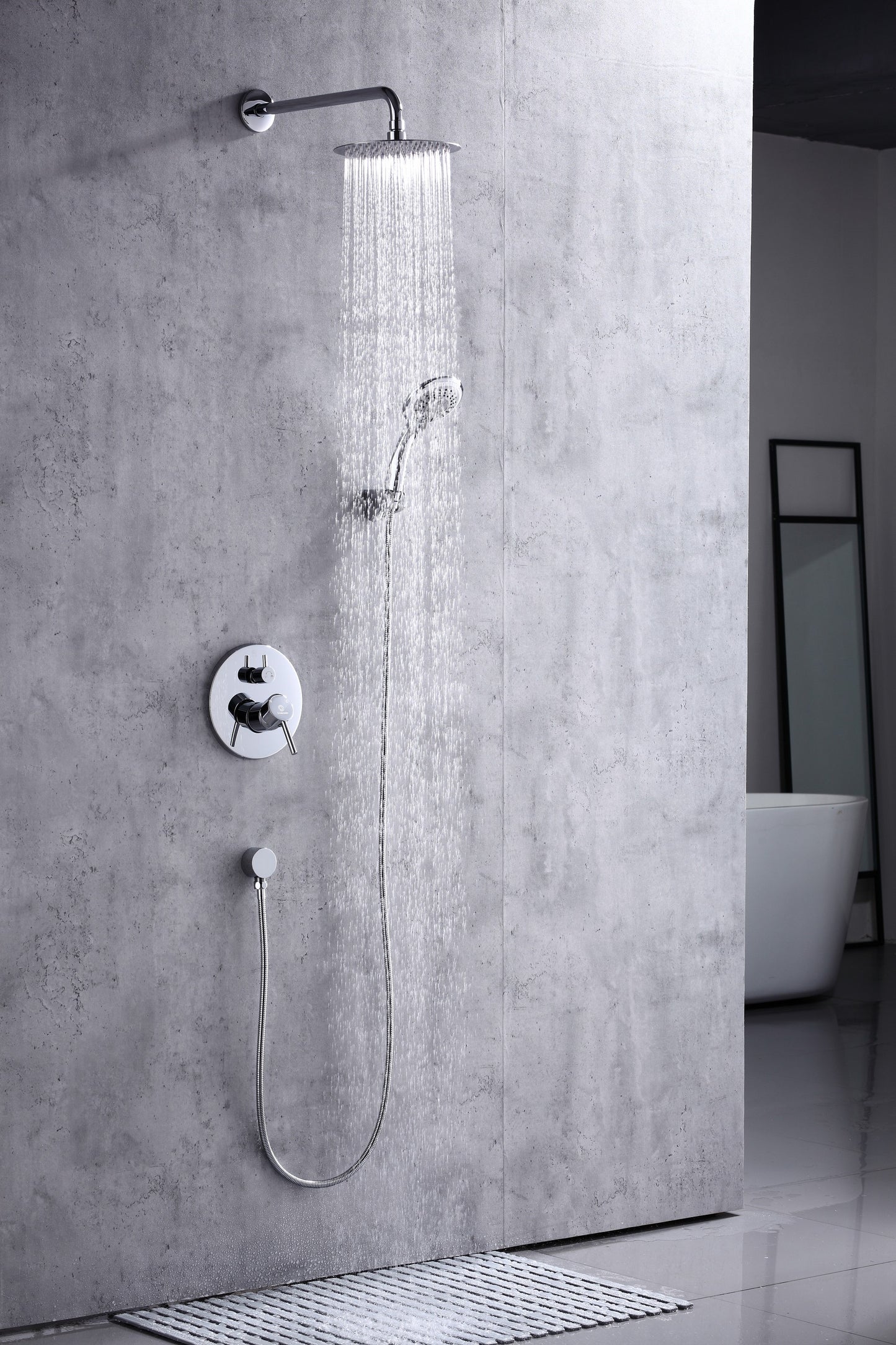Chrome Bathroom Bundle (6pcs shower systems + 8pcs lavatory faucets).