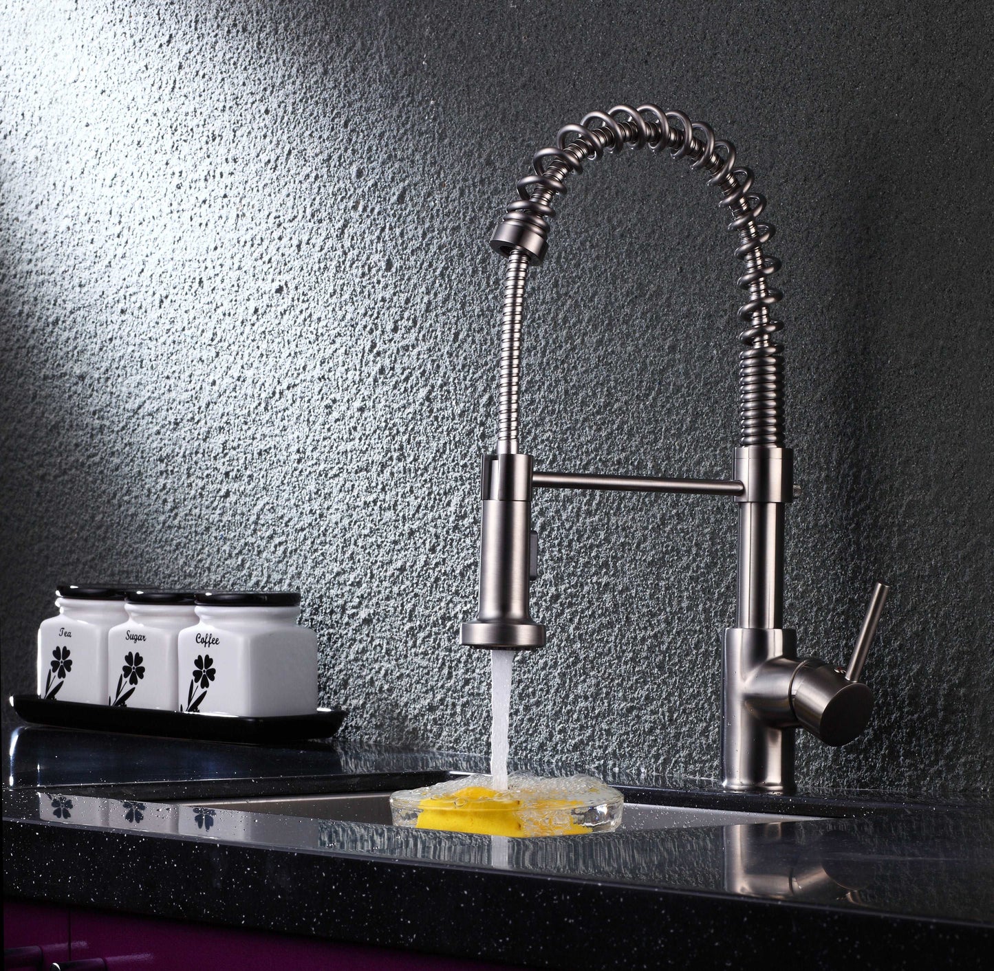 6pcs Box - Pulldown Kitchen Faucet - BRÜDERMAIM Döretz - Chrome - Lead Free Brass - cUPC Certified - Ceramic Cartridge
