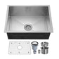 6pcs combo - Kitchen Sink - Stainless Steel - BRUDERMAIM 24x18x9 Inch 16 gauge Handcrafted T304 Stainless Steel Undermount Kitchen Sink Zero Radius Single Bowl