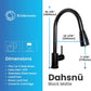 6pcs Box - Pulldown Kitchen Faucet - BRÜDERMAIM Dahsnü  - Matte Black - Lead Free Brass - cUPC Certified - Ceramic Cartridge.